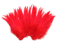 5-7" Red Rooster Saddle Feathers for Crafting, Headpiece,  ~9g, 0.32Oz