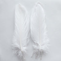 Goose Feathers, White Goose Satinettes Feathers Crafting Wedding Decoration Halloween Costume SKU: 7I13